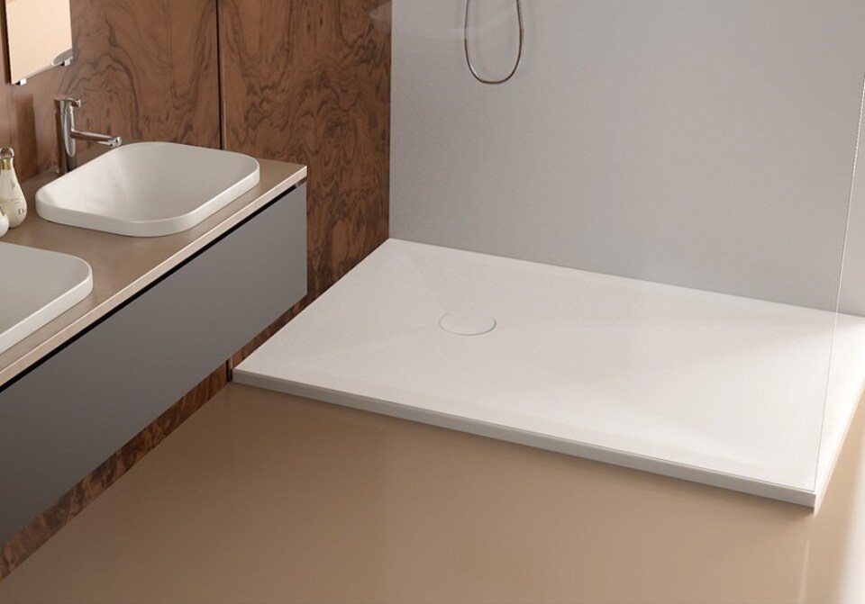 Фото №6  JO79 Althea душевой поддон 70х90, 3 см  Матовый черный Plus-Ton®