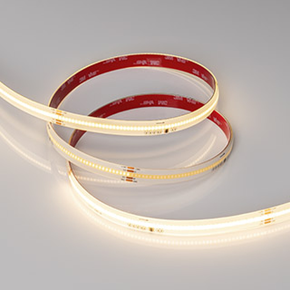 Фото №1  Arlight Лента герметичная SPI-COB-SE-X378-12mm 24V Warm3000-PX63-BPT (7 W/m, IP65, 5m) ( бегущий огонь)
