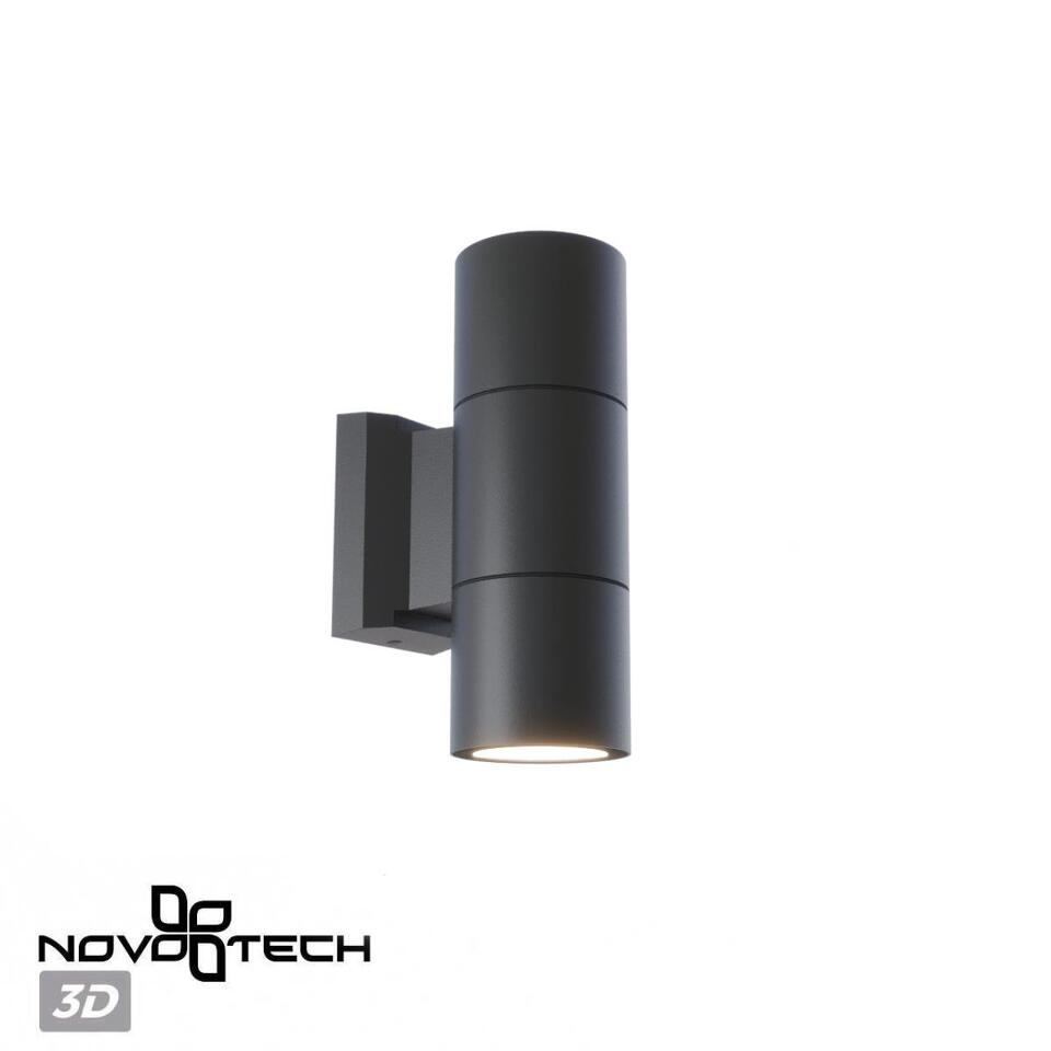 Фото №5  NOVOTECH 370988 STREET NT25 000 черный Светильник ландшафтный IP65 GU10 2*50W 100-240V LANDSCAPE