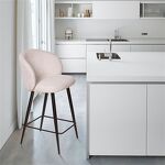 Превью фото №8  Top concept Стул полубарный Вито поворотный 360 градусов, букле серый