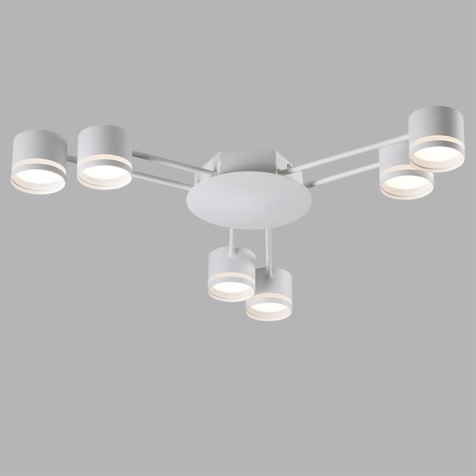 Фото №9  Люстра LUMION 8235/6C COMFI LN26 242 белый, металл Люстра потолочная LED GX53 6*12W 220V GARETA
