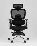 Превью фото №3  Кресло офисное TopChairs Prodigy с оттоманкой черный