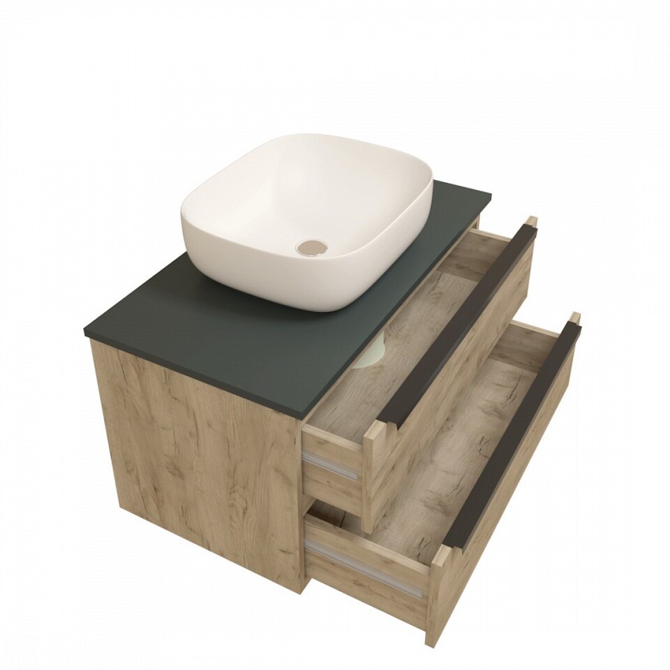Фото №15  Раковина Teymi Раковина Solli 50 artceramic, накладная, белая T50204