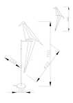 Превью фото №6  Настольная лампа Светодиодная настольная лампа Moderli V3074-1TL origami Birds 1*LED*6W