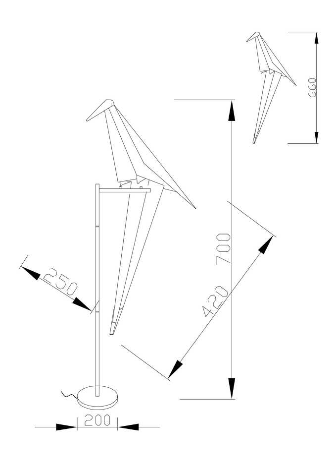 Фото №6  Настольная лампа Светодиодная настольная лампа Moderli V3074-1TL origami Birds 1*LED*6W