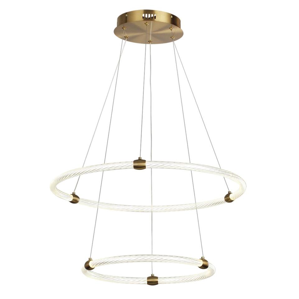 Фото №9  Подвесной светильник LUMION 8010/50L LEDIO LN25 000 золото/прозрачный, металл/акрилл Подвесной светильник LED 50W 220V 4000K TWINKLE