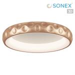 Превью фото №1  SONEX 7771/56L AVRA LED SN 566 Светильник металл/белый/золотой LED 56Вт 3000/4000/6000K D500 IP43 ССТ LACUNA