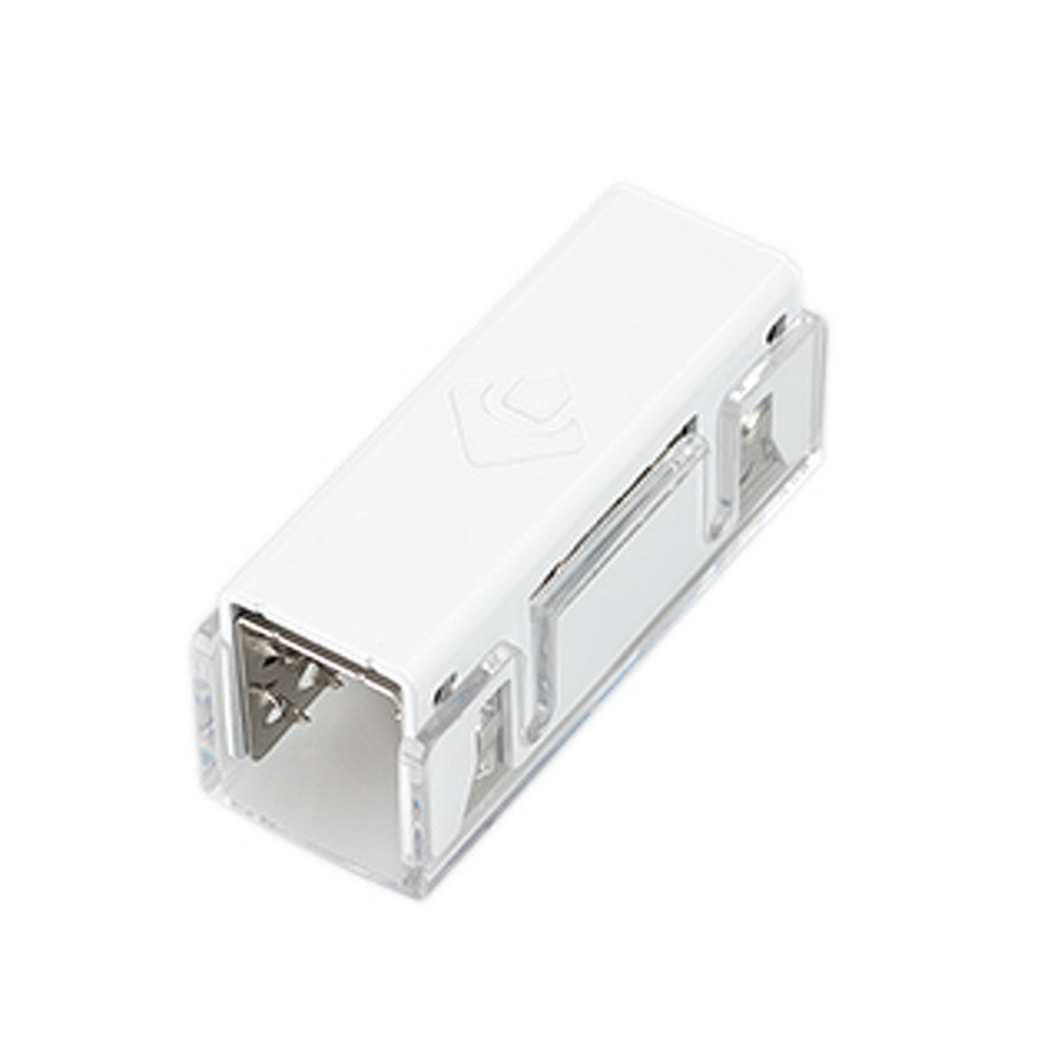Фото №1  Arlight Коннектор питания ARL-MOONLIGHT-1712-CON-POWER-MID-WH ( Пластик)