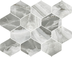 Фото CERDOMUS Мозаика JADE PERLA DECORO NINFA 27,7X35