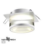 Превью фото №1  NOVOTECH 370917 SPOT NT22 512 белый Светильник встраиваемый IP20 GU10 9W 220V GEM