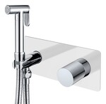 Превью фото №1  Boheme Смеситель гигиенический STICK WHITE TOUCH CHROME