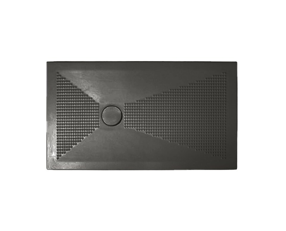 Фото №9  UPC712 / UPCM712 Althea душевой поддон 70х120, 3 см  Матовый черный Plus-Ton®