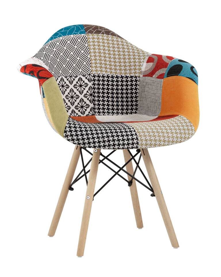 Фото №10  Кресло Кресло Eames DSW пэчворк