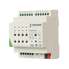 Фото IARL INTELLIGENT ARLIGHT Актуатор KNX-7083-82-DRO-MF-DIN (BUS/230V, 8x10А, KNX Secure)  ( IP20 Пластик, 2 года)