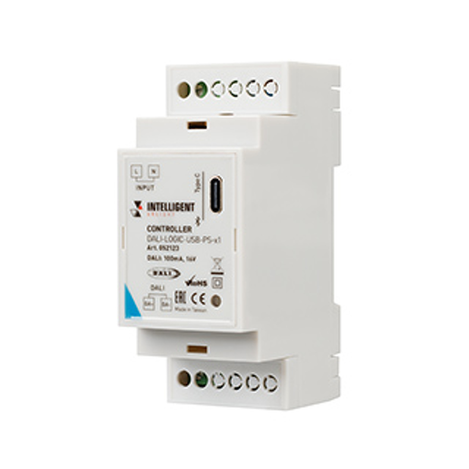 Фото №1  IARL INTELLIGENT ARLIGHT Контроллер DALI-LOGIC-USB-PS-x1 (BUS/230V, BLE) ( IP20 Пластик, 2 года)
