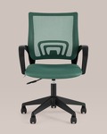Превью фото №5  Кресло Кресло офисное TopChairs ST-Basic сетка/ткань зеленый
