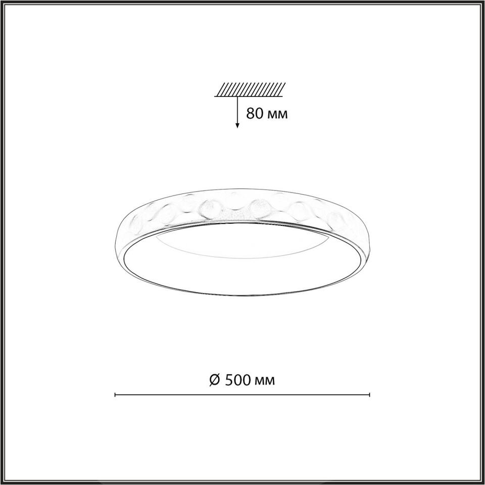 Фото №9  SONEX 7771/56L AVRA LED SN 566 Светильник металл/белый/золотой LED 56Вт 3000/4000/6000K D500 IP43 ССТ LACUNA