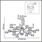 Превью фото №4  Люстра LUMION 8265/18 COMFI LN26 233 металл, белый Люстра GX53 LED 18*7W 220V TORINA