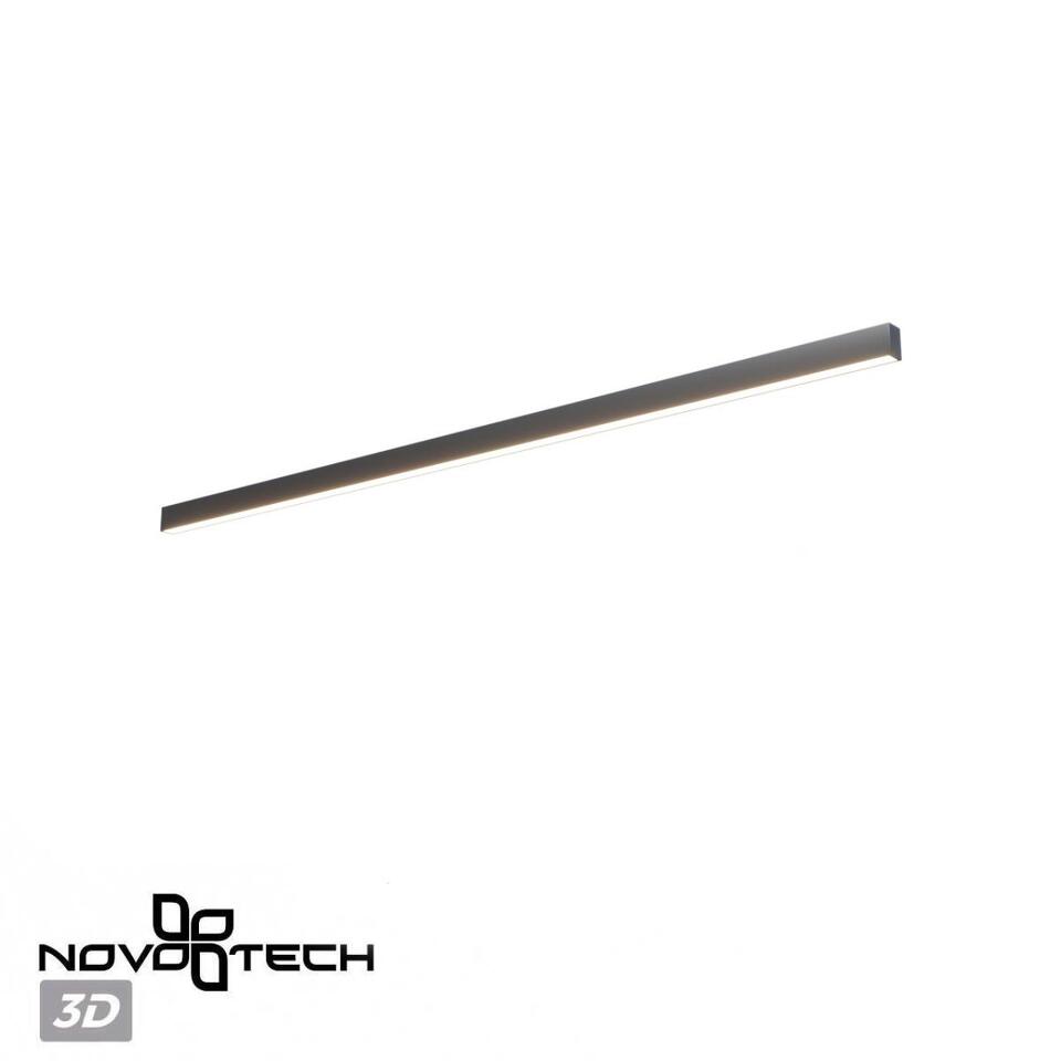 Фото №10  NOVOTECH 359607 OVER NT25 000 черный Светильник линейный светодиод. с переключ. цв. температуры IP20 LED 60W 220-240V 3000К\4000К\6000К FATTO