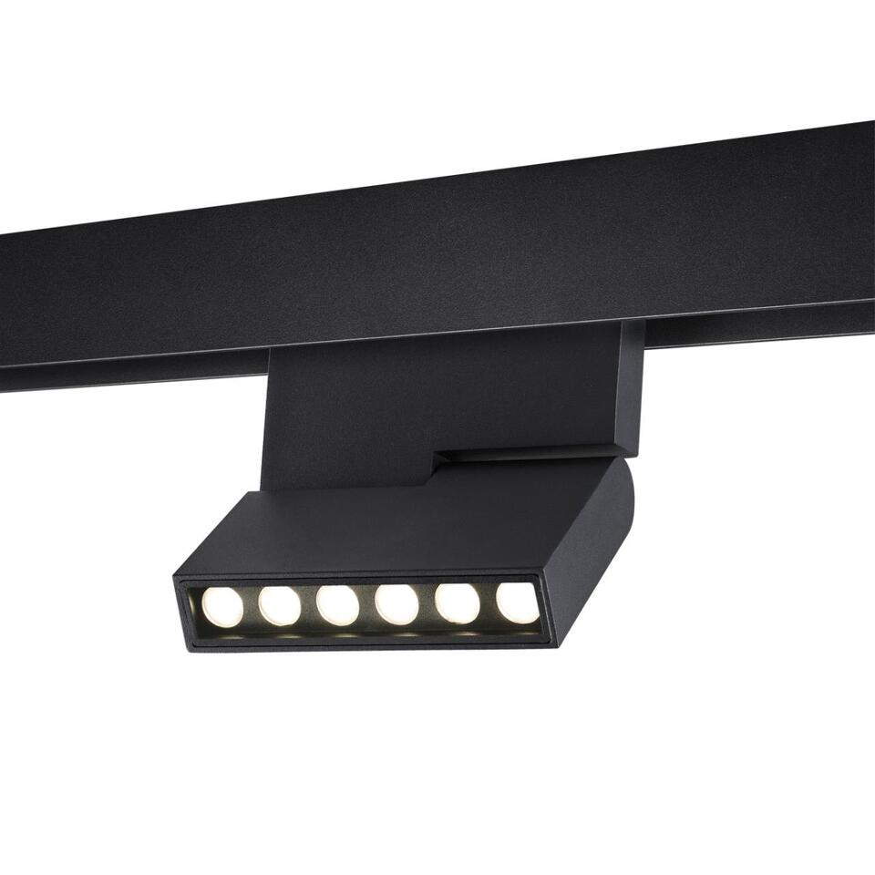 Фото №5  NOVOTECH 358628 SHINO NT21 065 черный Трековый низковольтный св-к диммируемый с ДУ, со сменой цв.температуры IP20 LED 3000~6500К 12W 48V FLUM