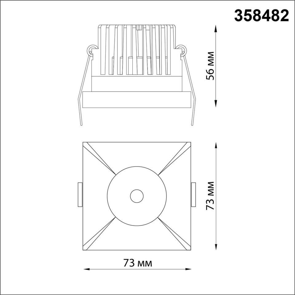 Фото №4  NOVOTECH 358482 SPOT NT21 478 белый Светильник встраиваемый IP44 LED 3000K 10W 100-265V METIS