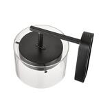 Превью фото №2  LUMION 8232/1WY УЦЕНКА(НЕВОЗВРАТНЫЙ ТОВАР) COMFI LN25 000 черный/прозрачный, металл/стекло Бра LED GX70 1*10W 220V NATALINA