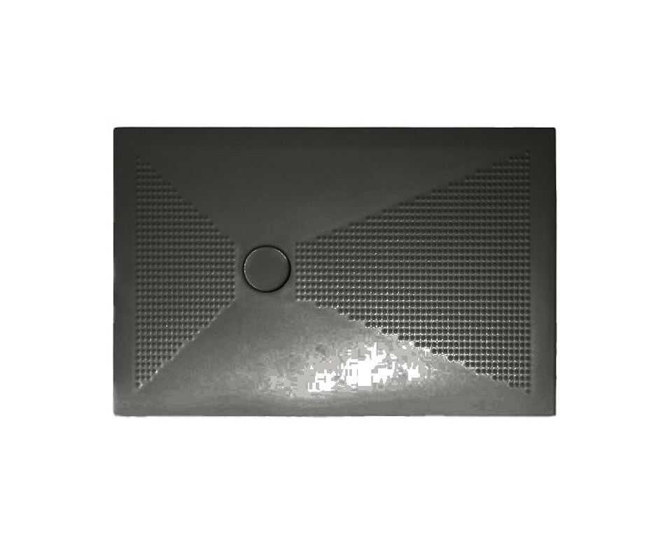 Фото №10  UPC812 / UPCM812 Althea душевой поддон 80х120, 3 см  Матовый черный Plus-Ton®