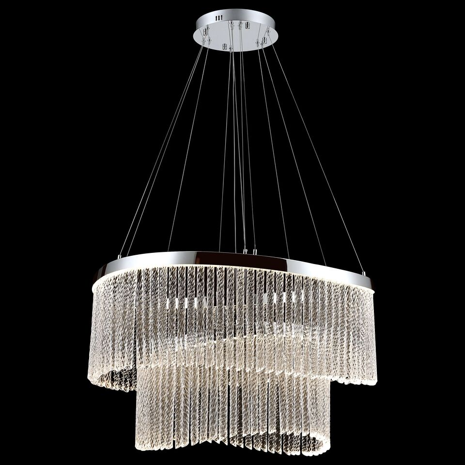 Фото №1  Подвесной светильник WE465.02.103 WERTMARK HELMA светильник подвесной, LED, 2x76+54W, 3000K