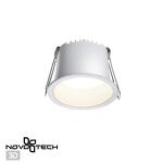 Превью фото №1  NOVOTECH 359232 SPOT NT23 472 белый Светильник встраиваемый светодиодный IP20 LED 6W 220V 360Лм 3000К TRAN