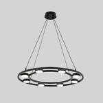 Превью фото №6  Люстра LUMION 8340/8 MODERNI LN26 254 черный, металл Люстра подвесная LED GX53 8*7W 220V TORINA