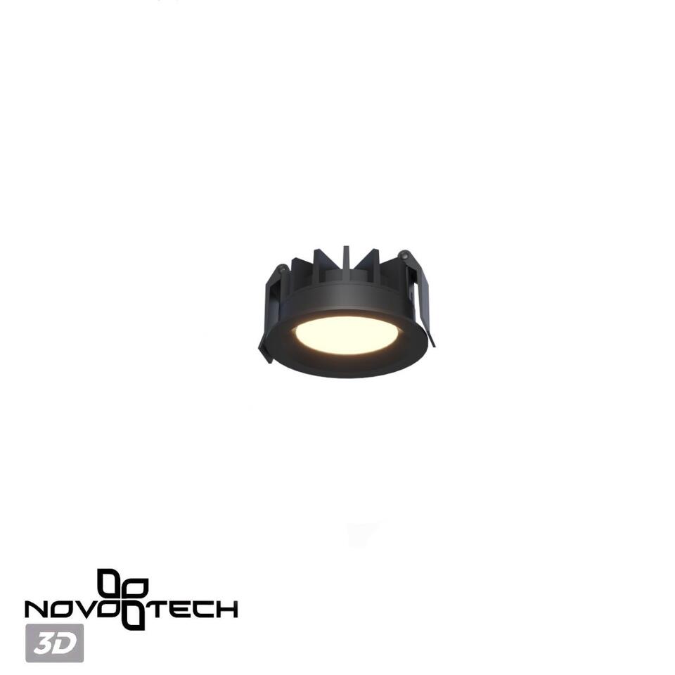 Фото №8  NOVOTECH 359841 WIR NT25 502 черный Светильник встраиваемый с переключателем цв. температуры и угла рассеивания IP44 LED 10W 220-240V 2700К\3200К\4000К RAYN