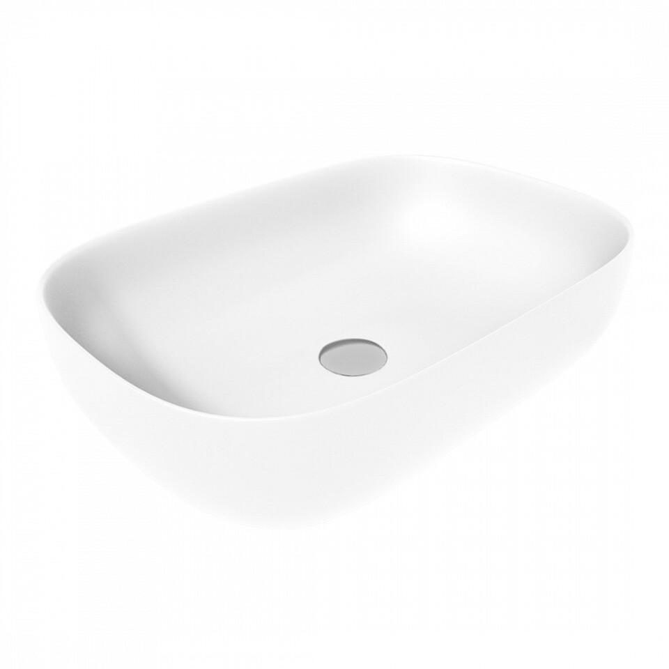 Фото №13  Раковина Teymi Раковина Solli 60 artceramic, накладная, Белая Матовая T50395