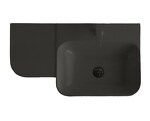 Превью фото №1  Раковина 40813 / PCV80D Althea Cover раковина подвесная 80x46  Матовый черный Plus-Ton®