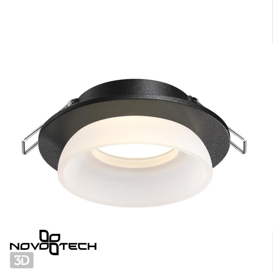 Фото №3  NOVOTECH 370721 SPOT NT21 511 черный Светильник встраиваемый IP20 GU10 9W 235V LIRIO
