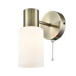 Превью фото №5  LUMION 8100/1W COMFI LN26 106 бронза/белый металл/стекло Бра Е14 1*40W 220V MAVE