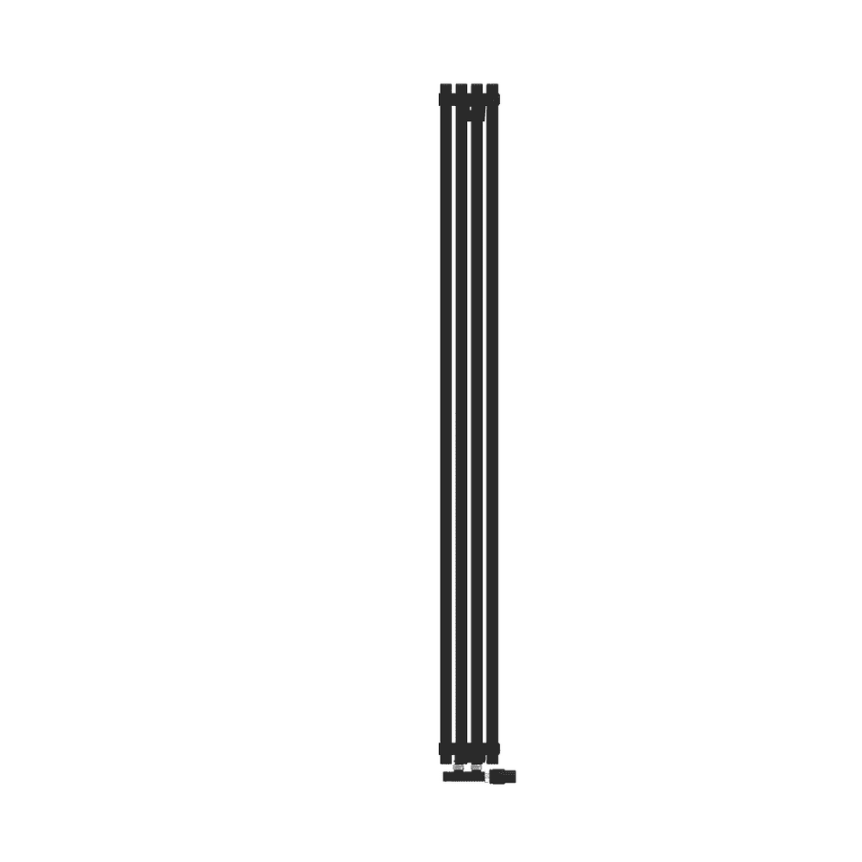 Фото №1  Радиатор Радиатор КЗТО QUADRUM 30 V 1- 1750-4 RT RAL1T103S9005 (черный матовый муар)