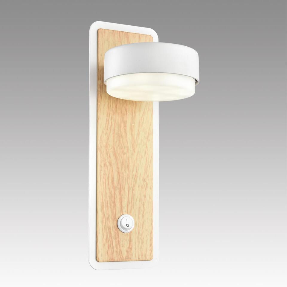 Фото №11  LUMION 8263/1W COMFI LN26 432 металл, белый/дерево Бра GX53 LED 1*7W 220V LELAND