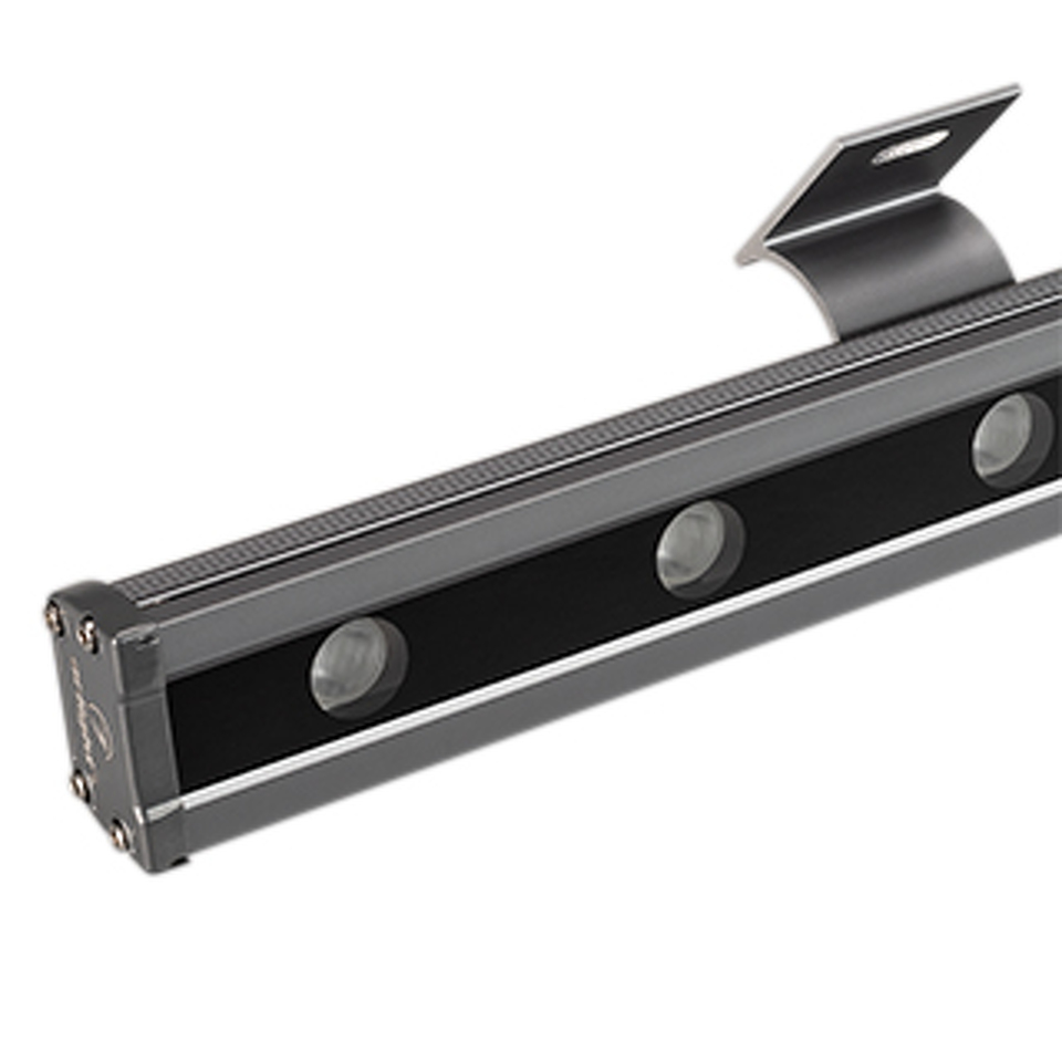 Фото №1  Arlight Светодиодный прожектор AR-LINE-1000L-48W-24V RGB-Warm3000 (Grey, 15x45 deg, DMX512) ( Закрытый)