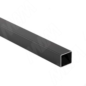 Фото PULSE Труба квадратная, цвет черный, L-3000 (TS2525BL-09)