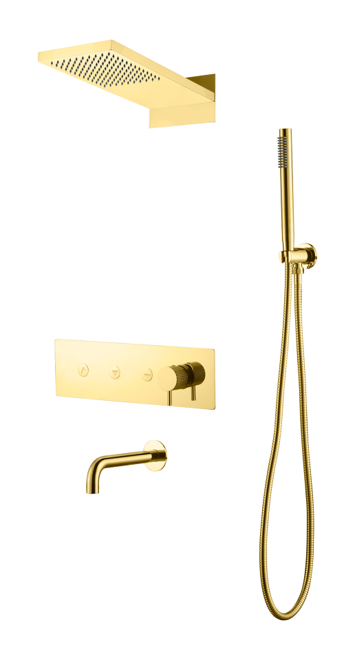 Фото №2  Boheme Душевая система с изливом Boheme Fusion Gold