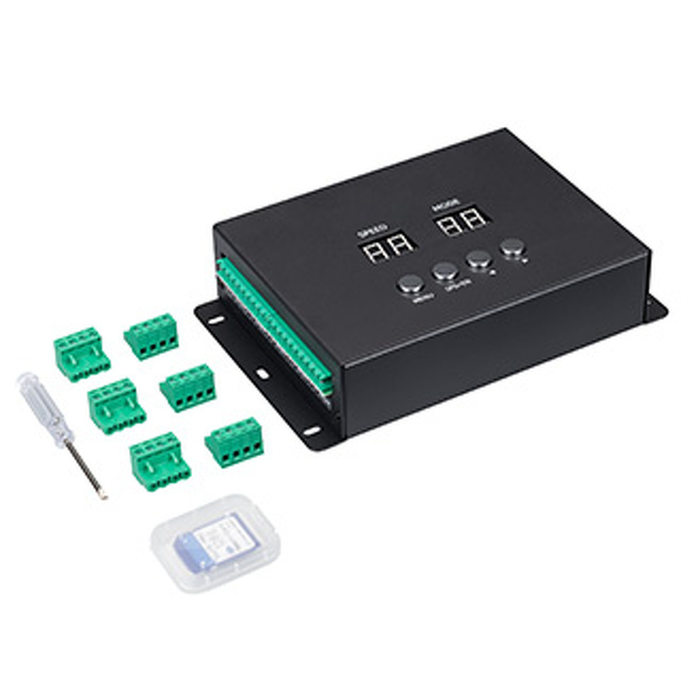 Фото №1  Arlight Контроллер DMX K-5000 (220V, SD-card, 5x512) ( IP20 Металл, 3 года)