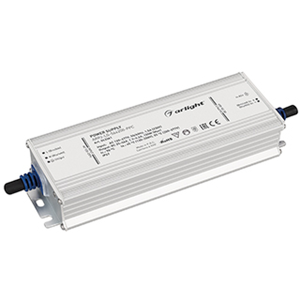 Фото №1  Arlight Блок питания ARPJ-LG-564200-PFC (150W, 25-56V, 1.7-4.2A) ( IP67 Металл, 5 лет)