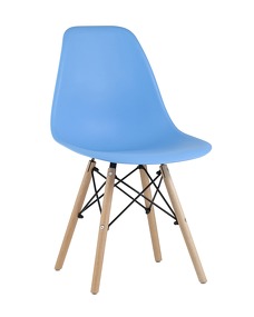 Фото Стул Eames Style DSW голубой (разборный каркас)