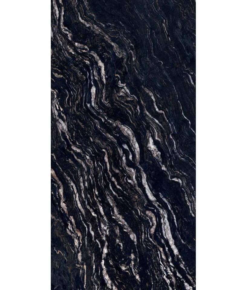 Фото №12  Плитка ABK Керамическая плитка SENSI GEMS TITANIUM BLACK RET 60X120