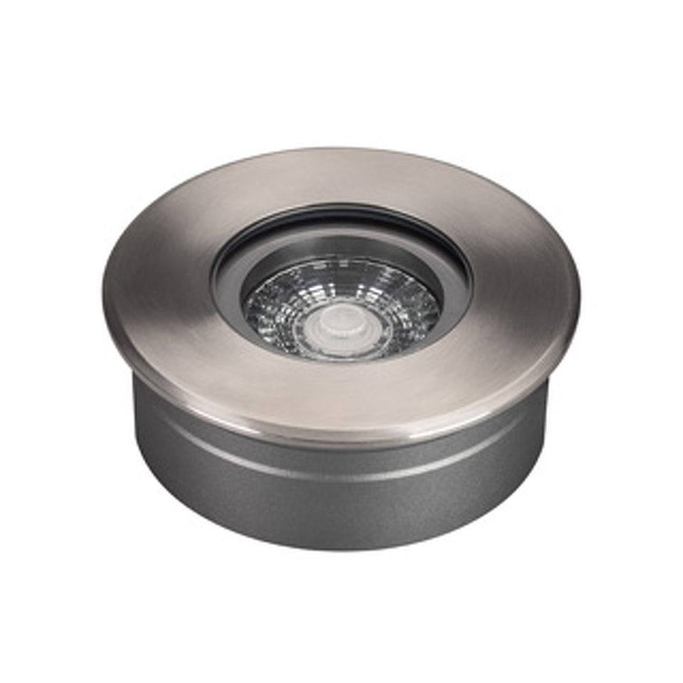 Фото №1  Arlight Светильник ART-GROUND-SLIM-R110-6W Warm3000 (SL, 35 deg, 24V) ( IP67 Металл, 3 года)