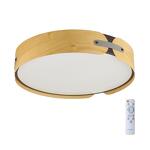 Превью фото №1  SONEX 7721/120L AVRA LED SN 597 Светильник металл/пластик/белый/черный/дерево LED 120Вт 3000-6000K D700 IP20 пульт ДУ CORAGGIO