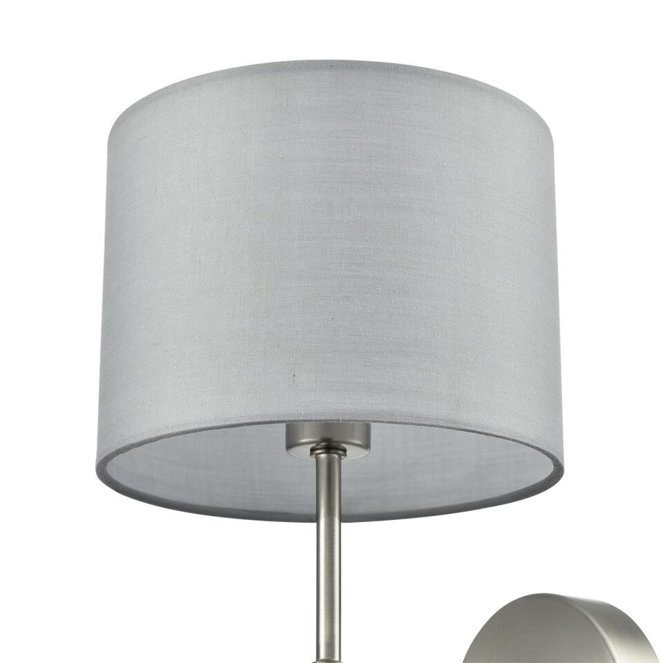 Фото №10  LUMION 8262/1W CLASSI LN26 061 металл/текстиль, никель/серый Бра E14 1*40W 220V LATTI