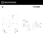 Превью фото №2  Смеситель для умывальника с выносным управлением WHITECROSS Y Y1219NIB (брашированный никель)