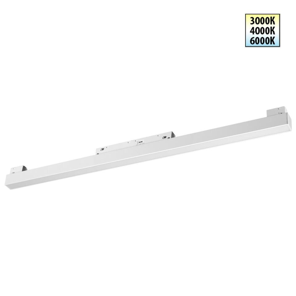 Фото №6  NOVOTECH 359618 SHINO NT25 000 белый Трековый светильник для низков. шинопровода с переключ. цв. темпер. IP20 LED 3000К\4000К\6000К 20W 48V FLUM