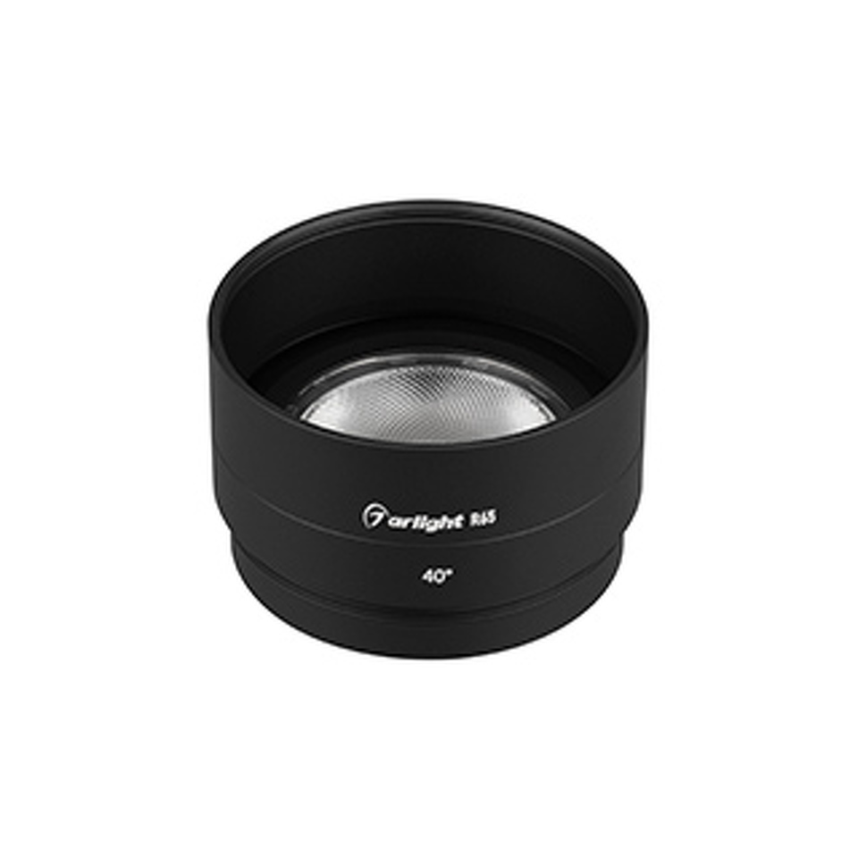Фото №1  Arlight Насадка с фиксированным углом LGD-ARTIFACT-LENS-R65 (BK, 40 deg) ( Металл)